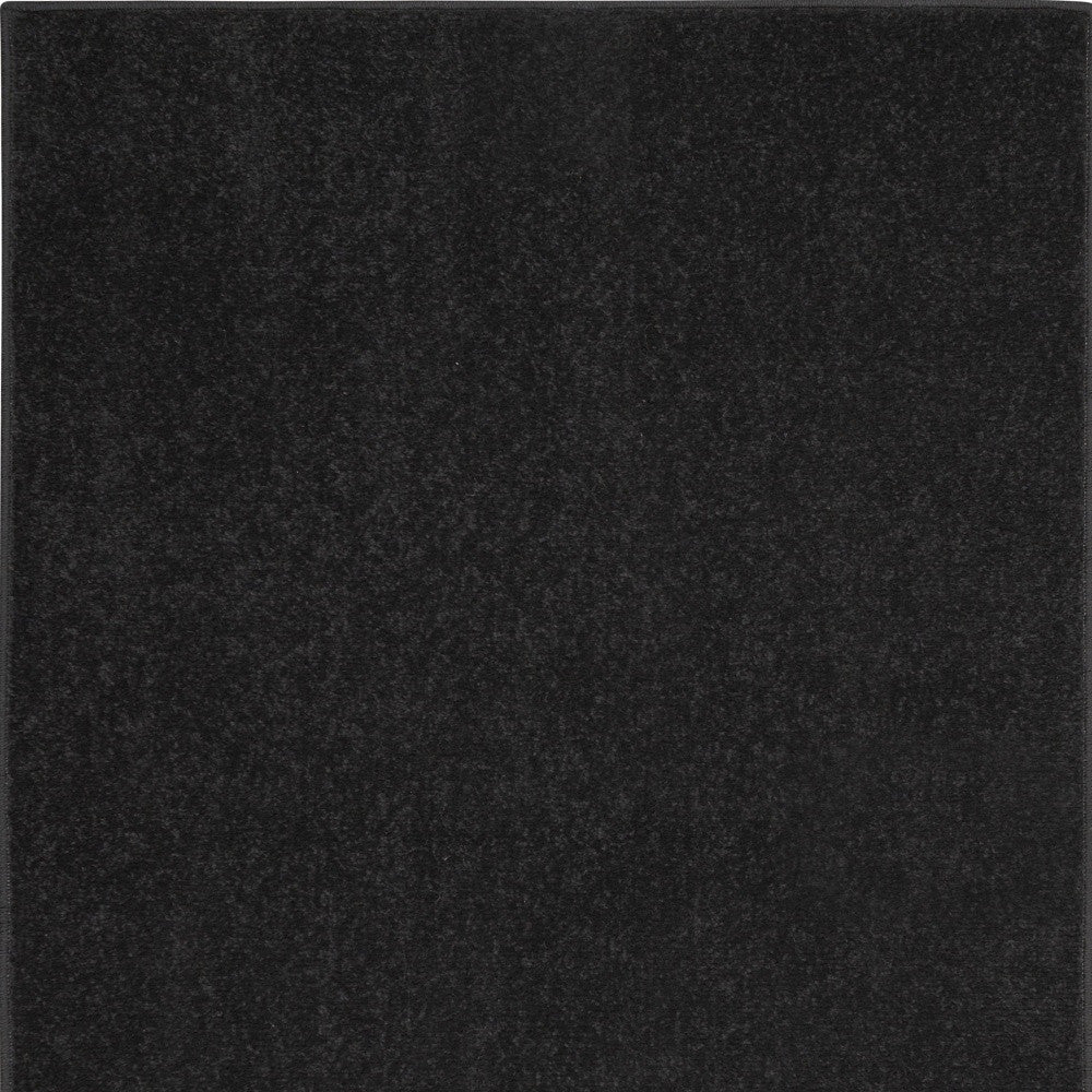 2' X 4' Black Non Skid Indoor Outdoor Runner Rug