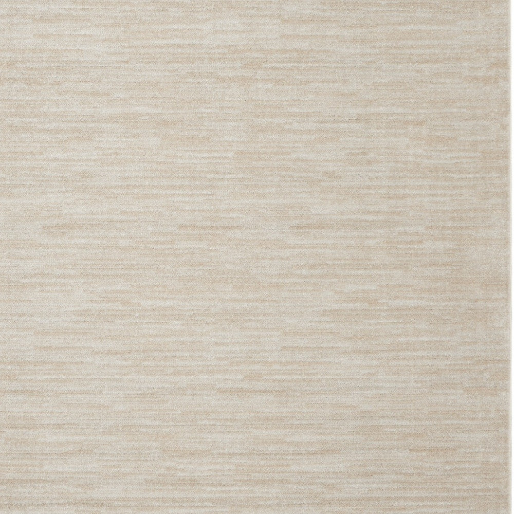 9' X 9' Ivory And Beige Square Non Skid Indoor Outdoor Area Rug