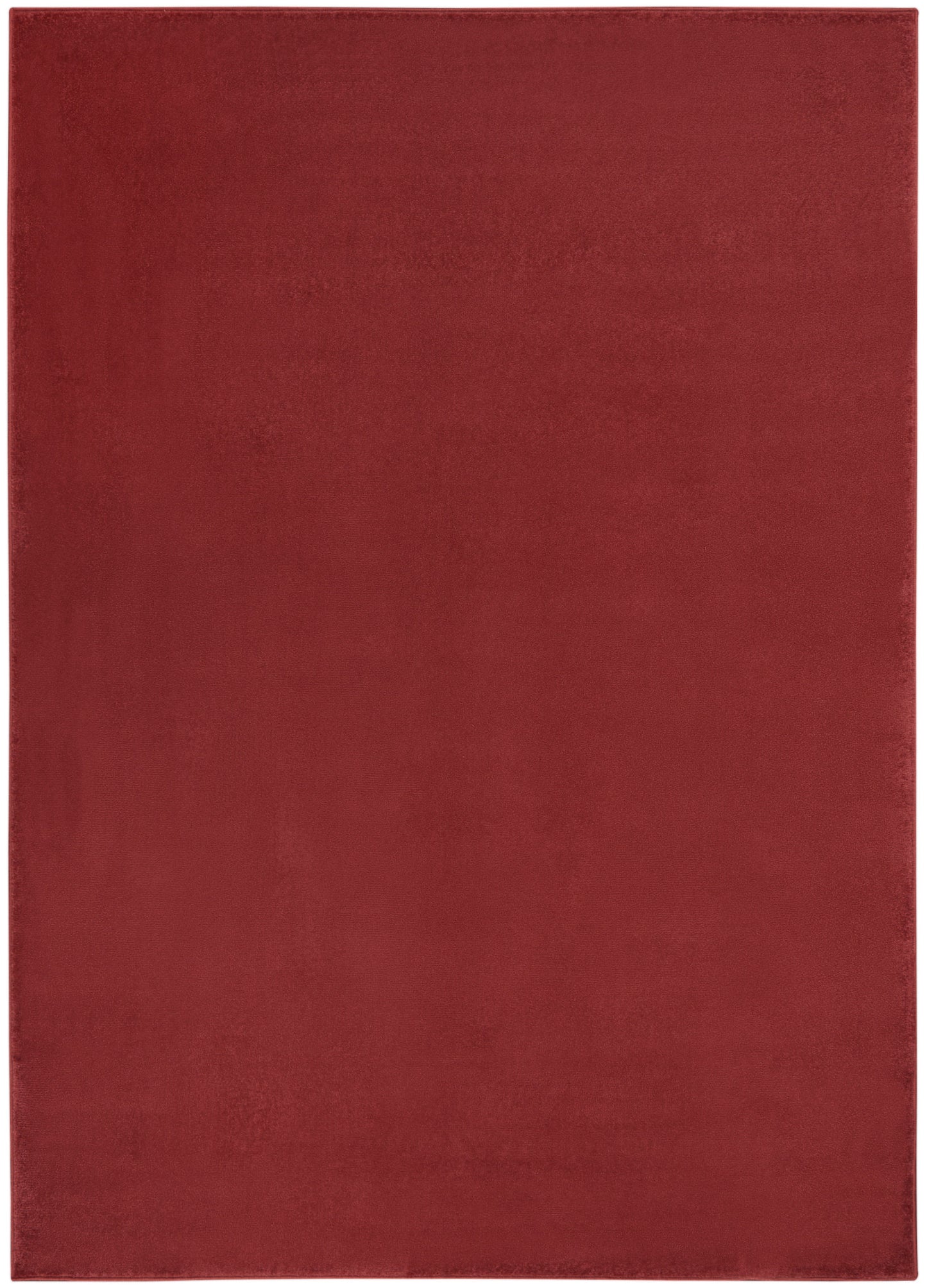 5' X 7' Brick Red Non Skid Indoor Outdoor Area Rug