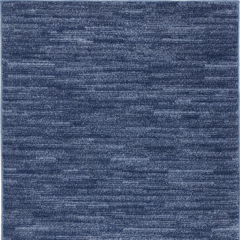 3' X 5' Navy Blue Non Skid Indoor Outdoor Area Rug