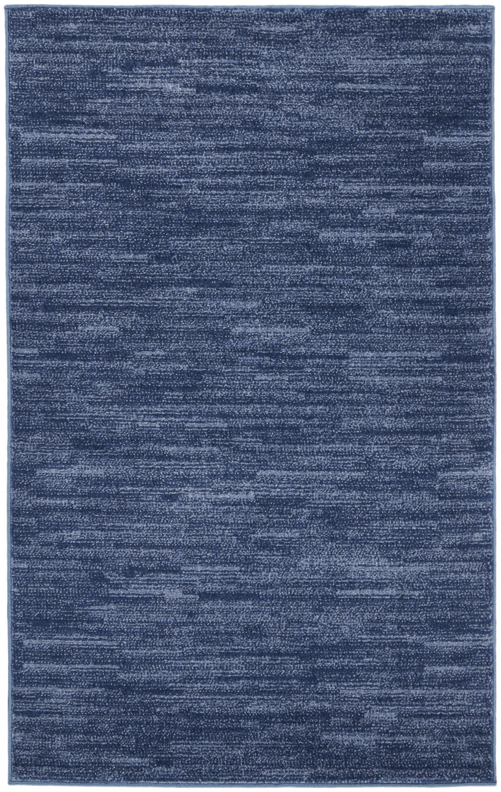 3' X 5' Navy Blue Non Skid Indoor Outdoor Area Rug