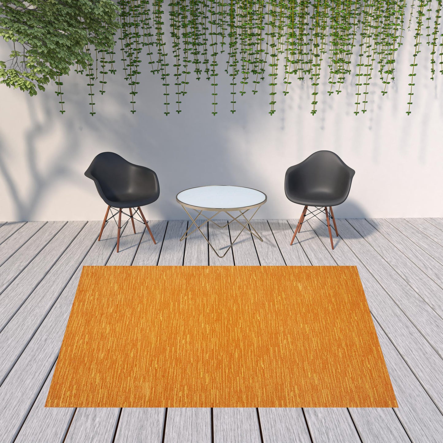 8' X 10' Sunburst Non Skid Indoor Outdoor Area Rug