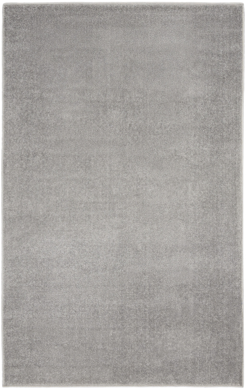 3' X 5' Silver Grey Non Skid Indoor Outdoor Area Rug