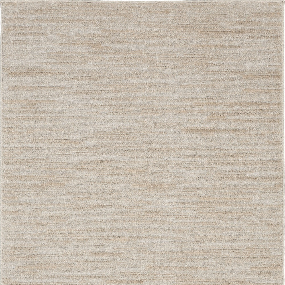 3' X 5' Ivory And Beige Non Skid Indoor Outdoor Area Rug