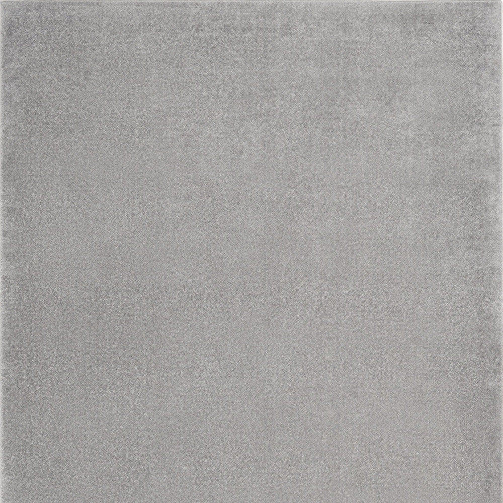 5' X 7' Silver Grey Non Skid Indoor Outdoor Area Rug