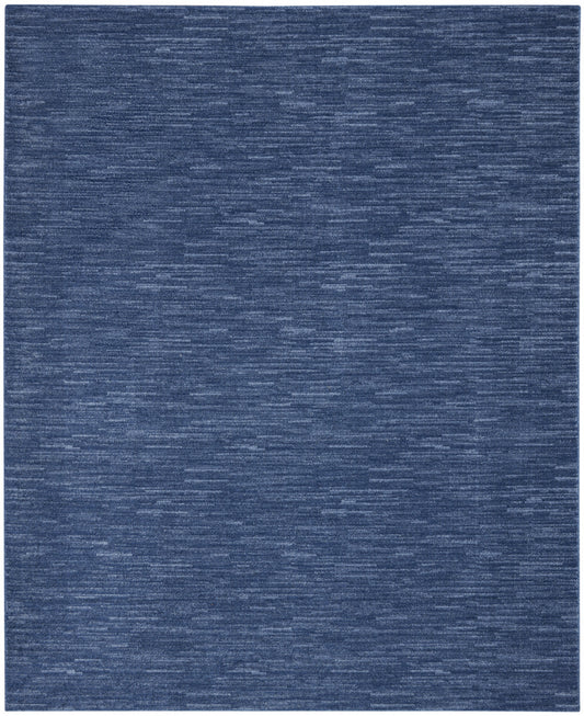 7' X 10' Navy Blue Non Skid Indoor Outdoor Area Rug