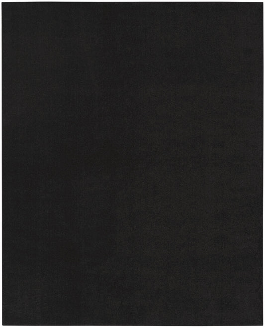 10' X 14' Black Non Skid Indoor Outdoor Area Rug