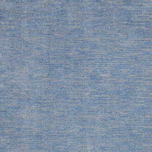 7' X 10' Blue And Grey Striped Non Skid Indoor Outdoor Area Rug