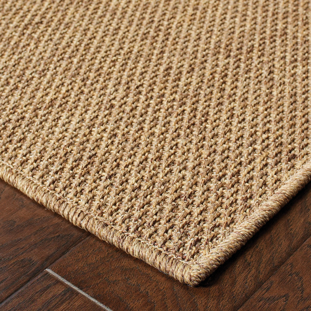 4' x 6' Tan Stain Resistant Indoor Outdoor Area Rug