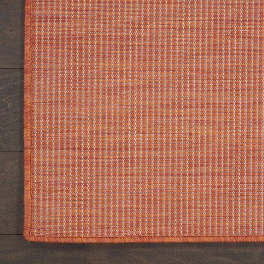 8' X 10' Rust Power Loom Area Rug