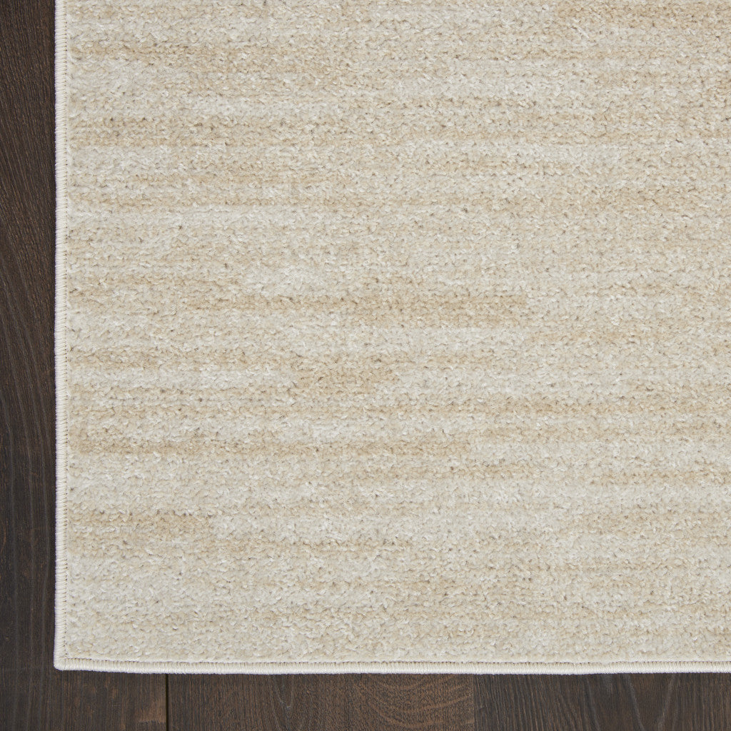 8' X 11' Cream Power Loom Area Rug