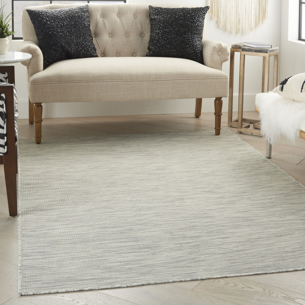 5' X 7' Gray Power Loom Area Rug