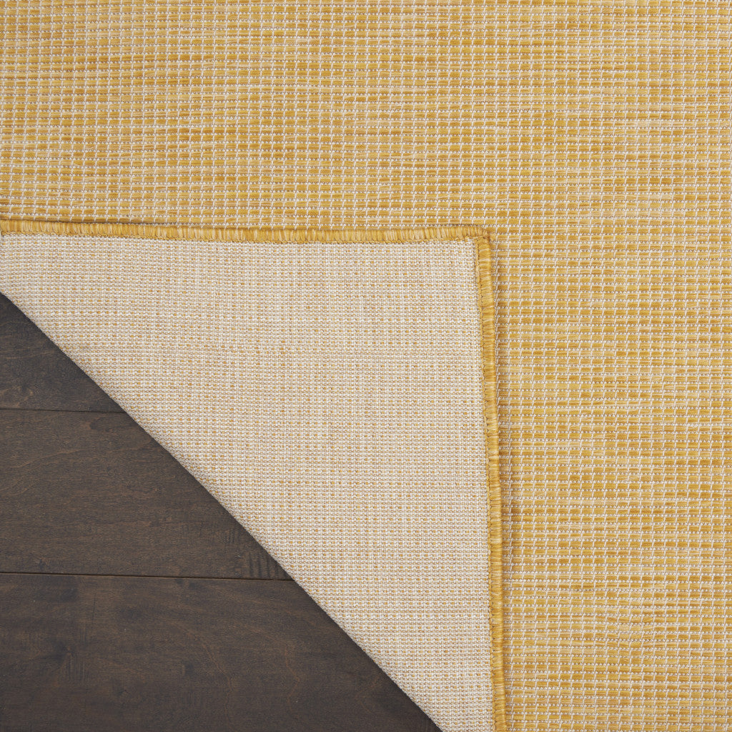 10' Yellow Power Loom Runner Rug