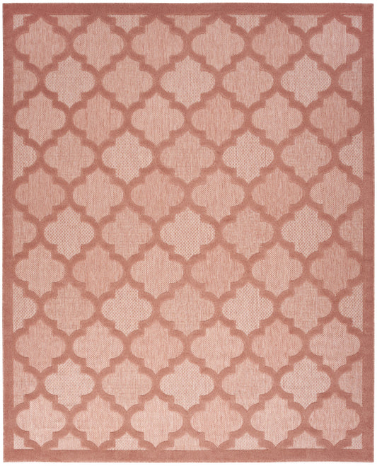 7' X 10' Orange Geometric Flatweave Area Rug