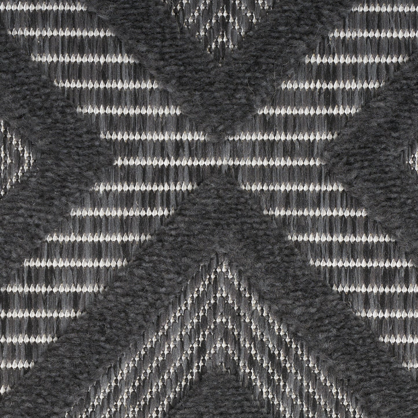 9' X 12' Black Geometric Flatweave Area Rug