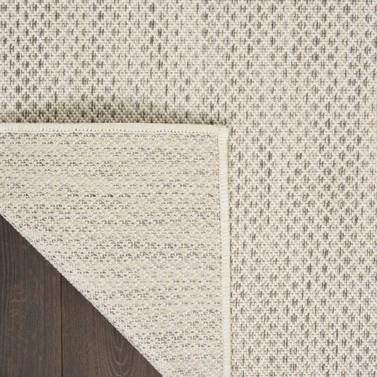 10' x 14' Cream Geometric Power Loom Area Rug