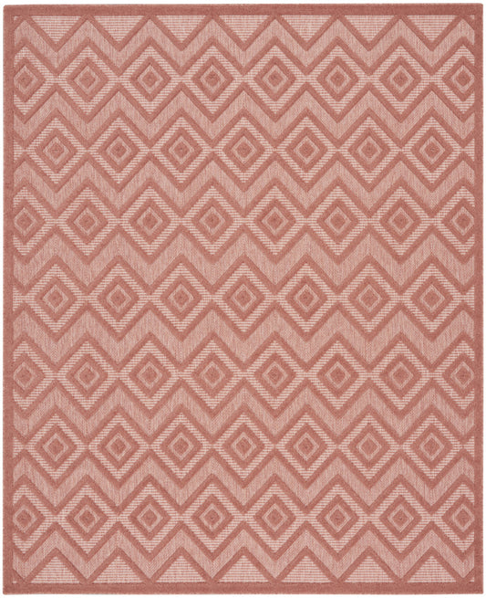 7' X 10' Orange Geometric Flatweave Area Rug