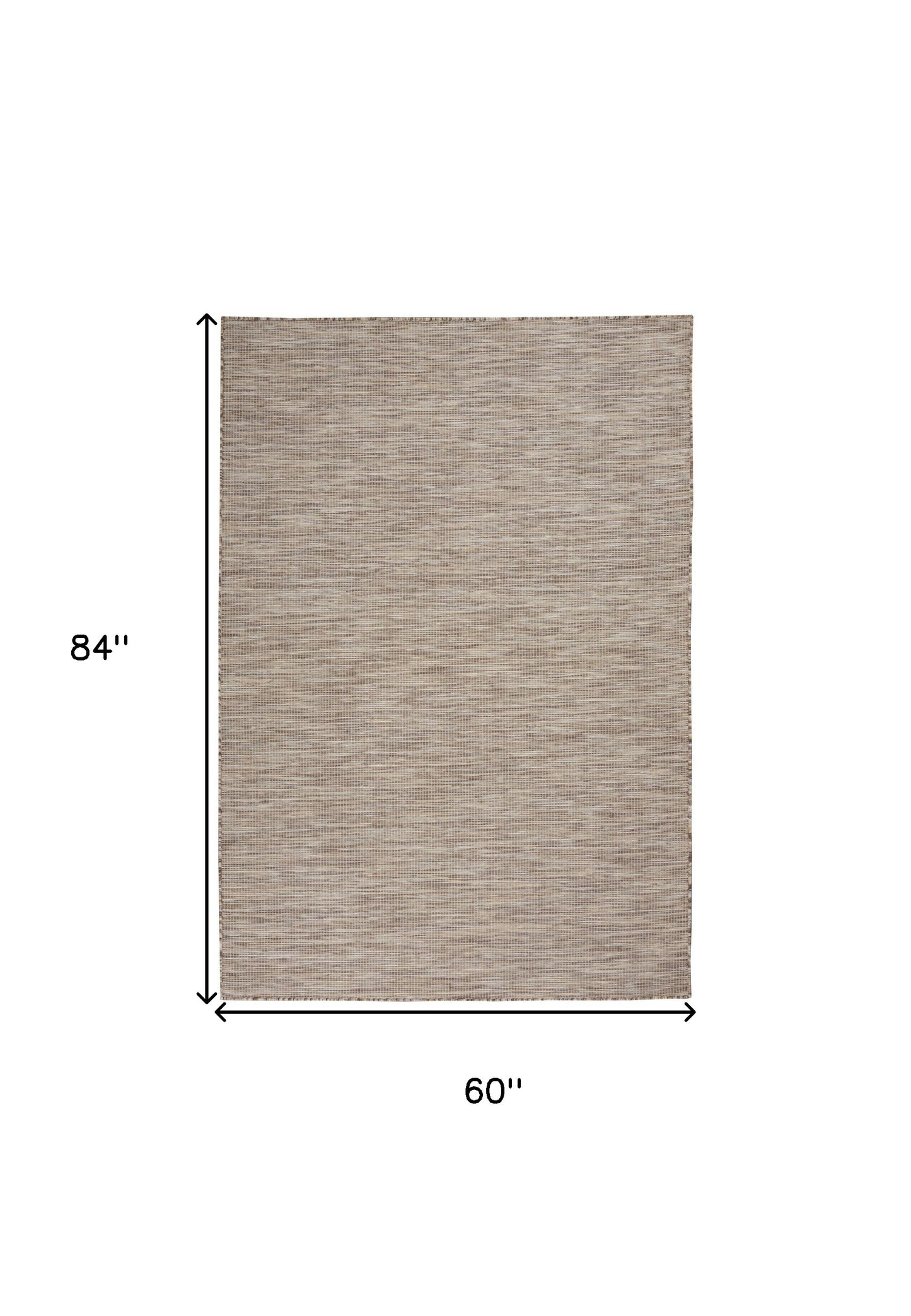 5' X 7' Beige Power Loom Area Rug