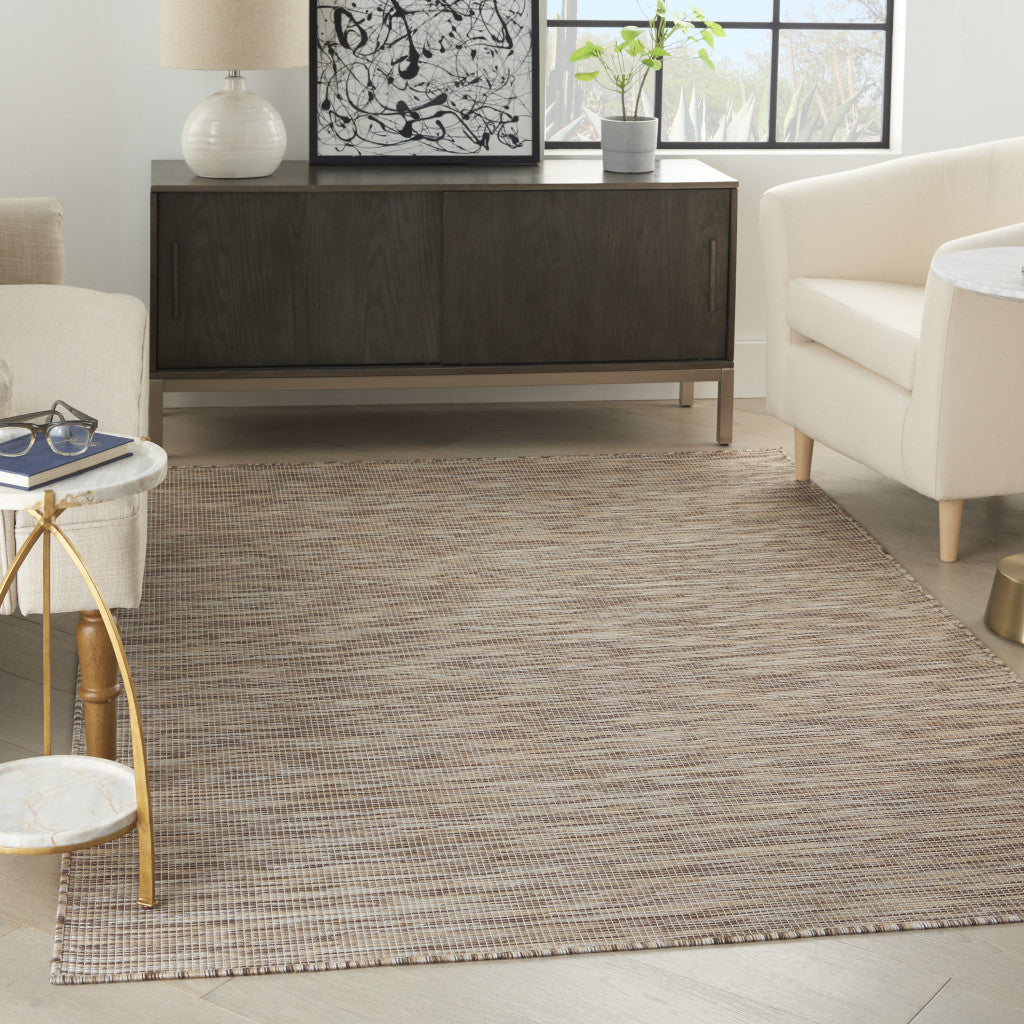 5' X 7' Beige Power Loom Area Rug