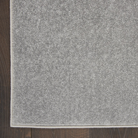 5' X 8' Gray Power Loom Area Rug