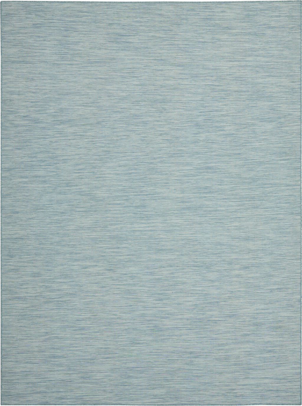 6' X 9' Aqua Power Loom Area Rug