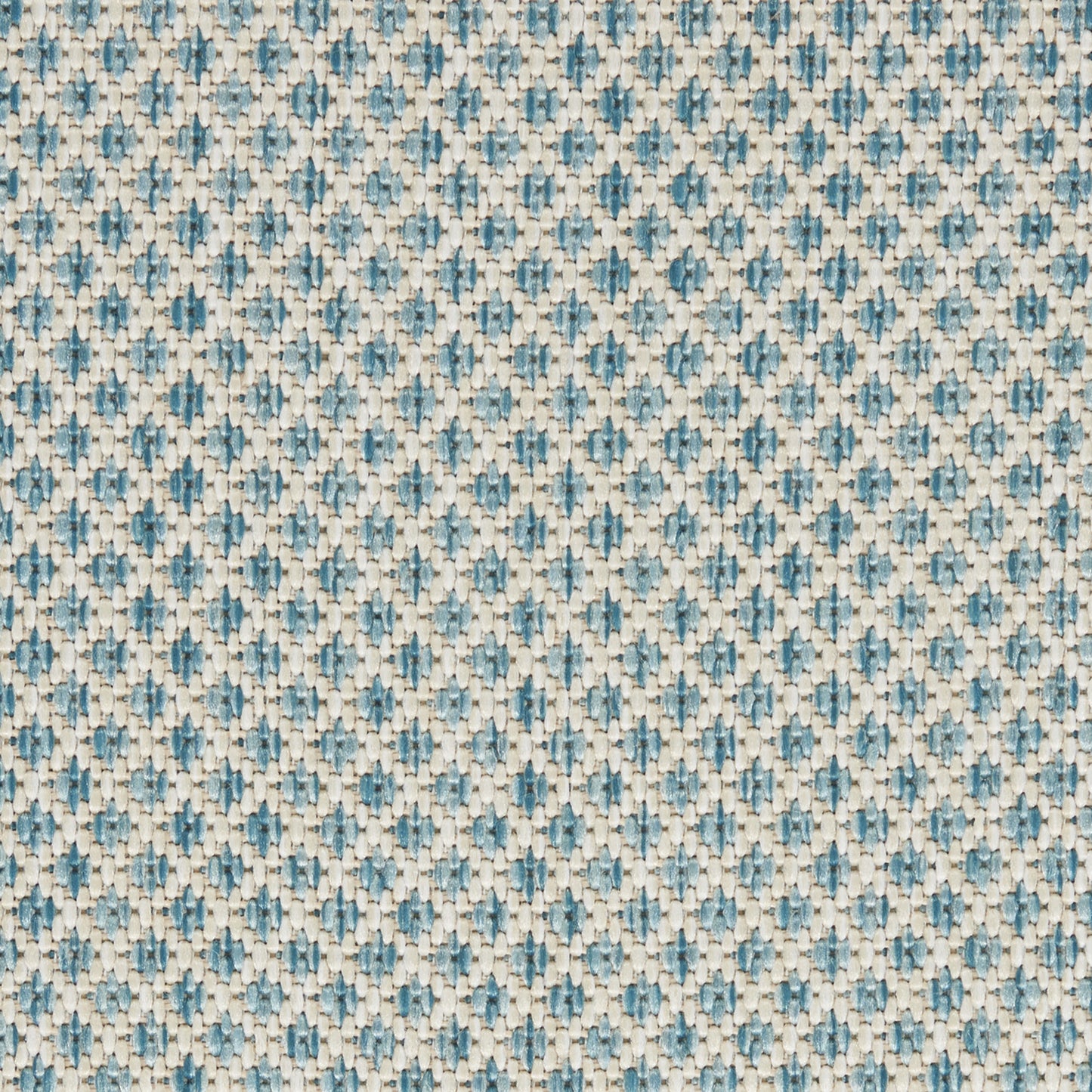 4' X 6' Aqua Geometric Power Loom Area Rug