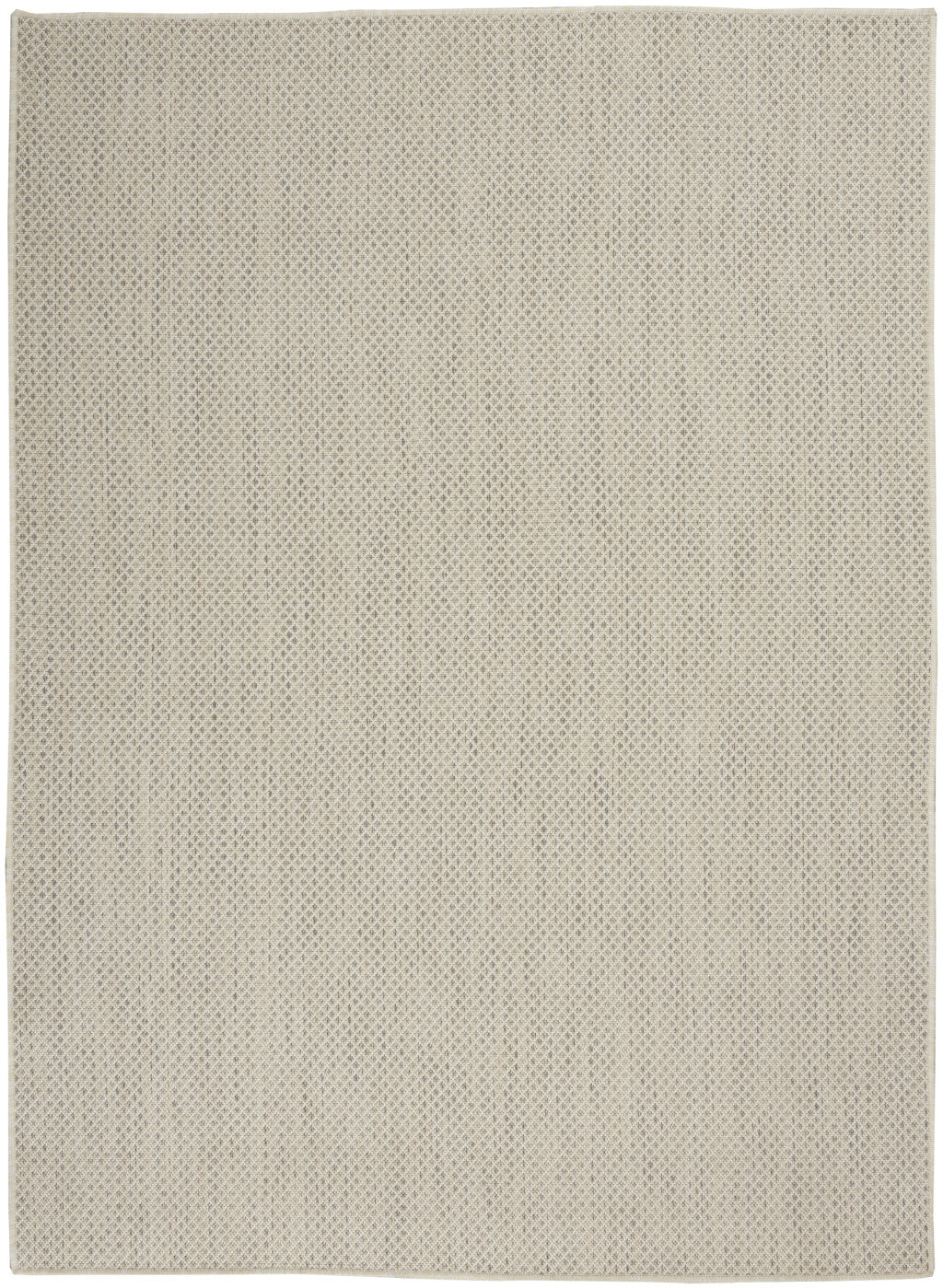 6' x 9' Ivory Geometric Power Loom Area Rug