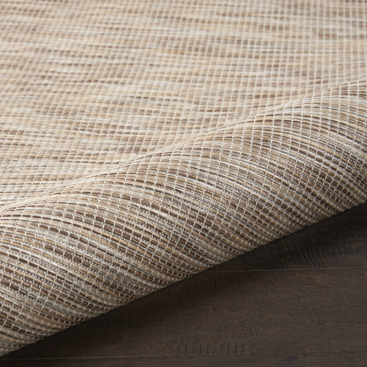 8' Beige Power Loom Runner Rug