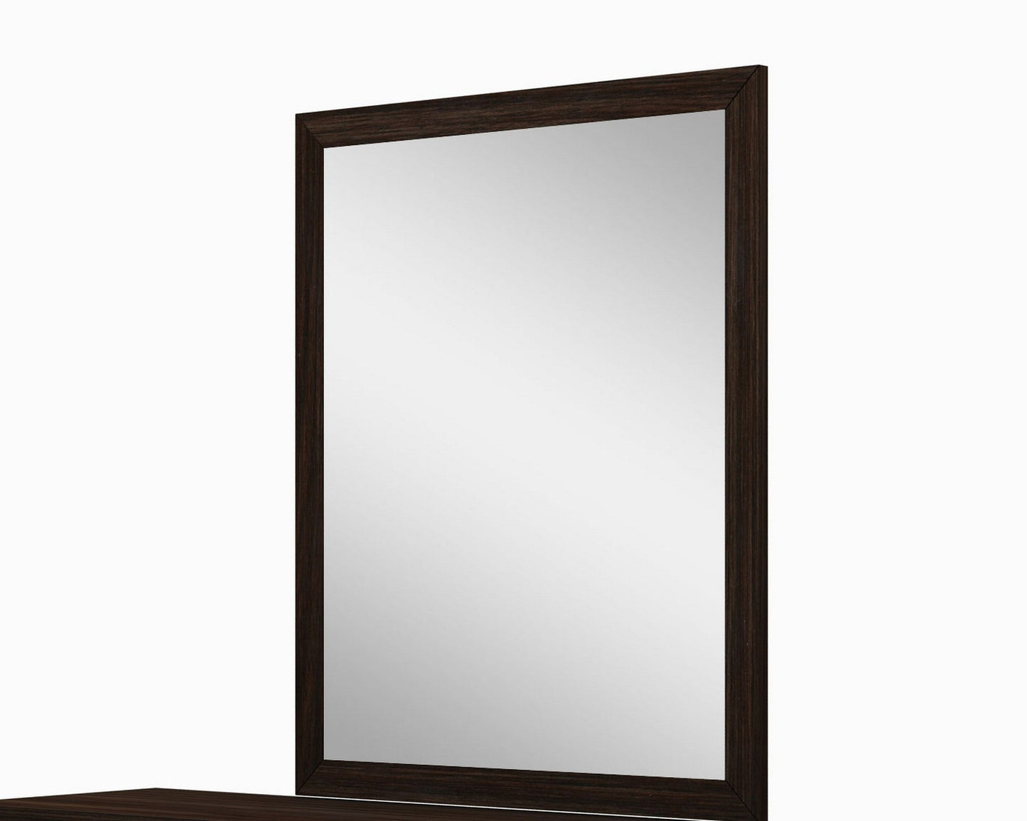 43" Dark Brown Framed Dresser Mirror