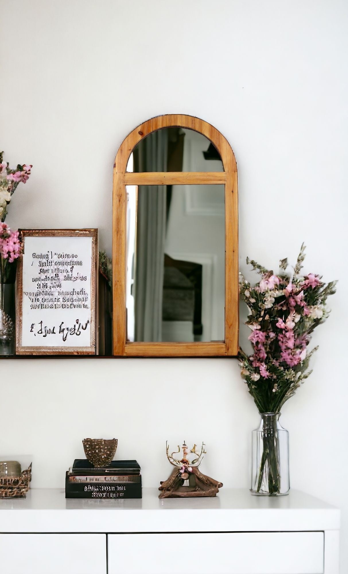 Brown Arch Accent Mirror