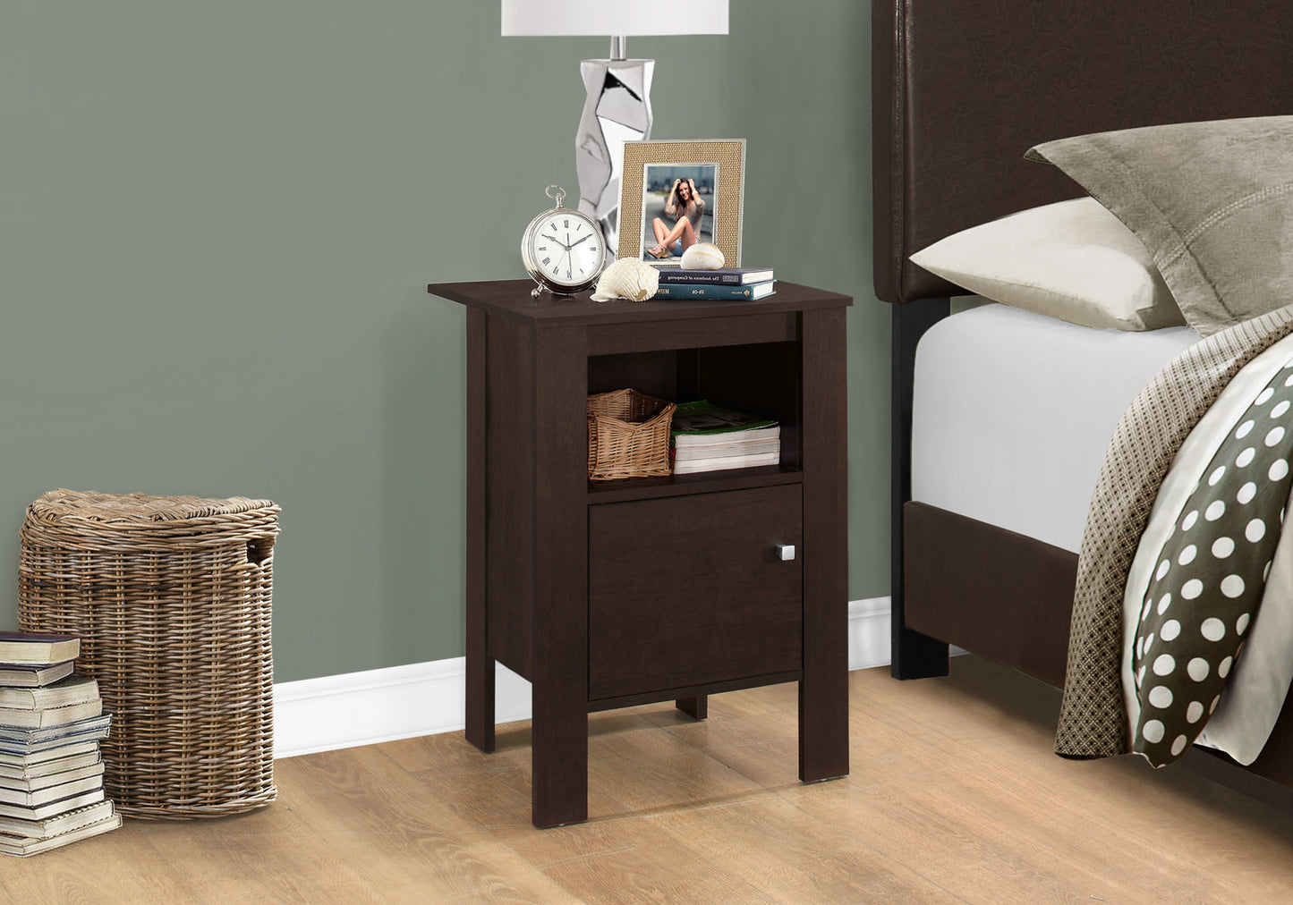 24" Espresso Nightstand