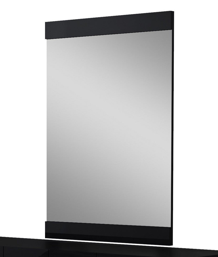 45" Black Framed Accent Mirror