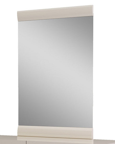 Beige Rectangle Dresser Mirror