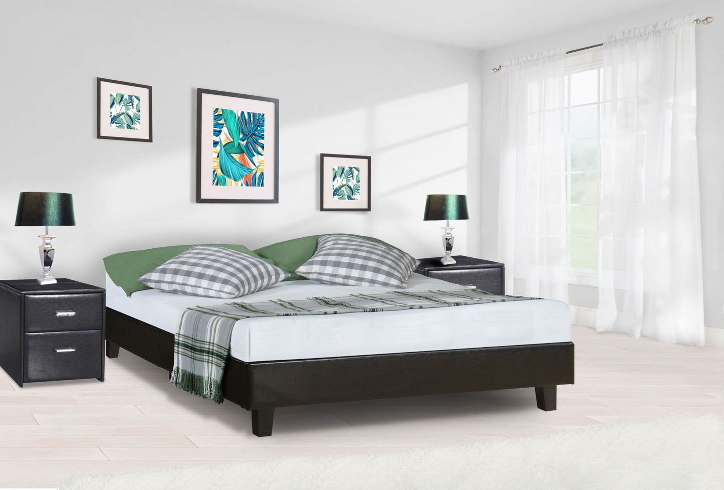 Black Platform King Bed