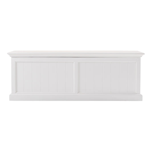 55" White Solid Wood Chest