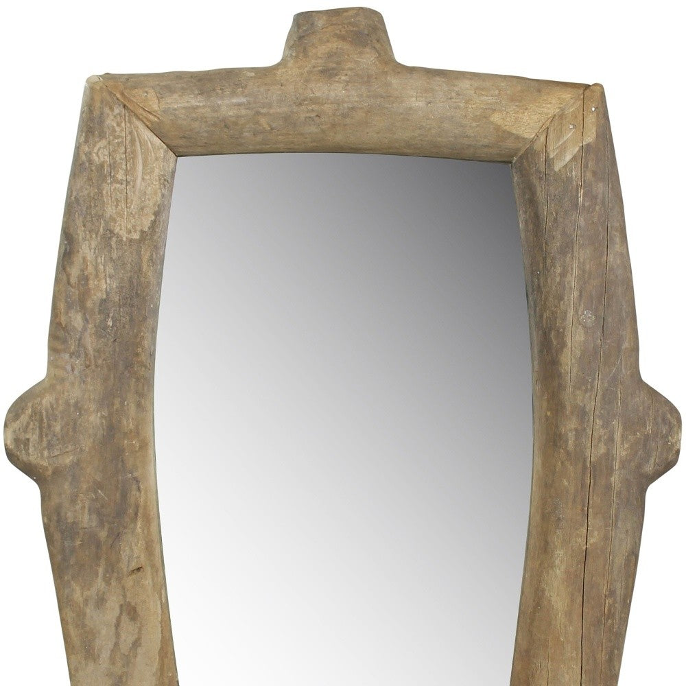 Natural Wooden Wall Mirror