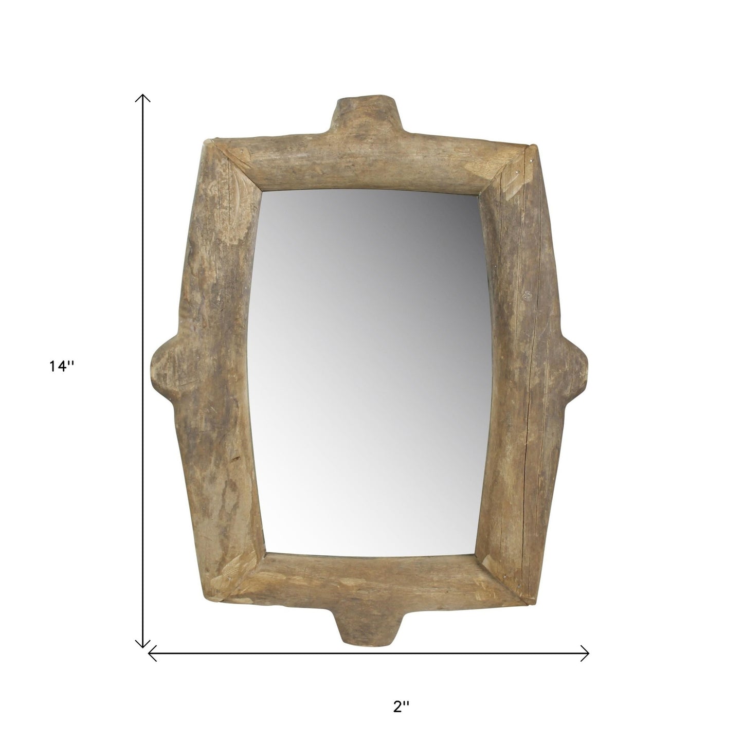 Natural Wooden Wall Mirror