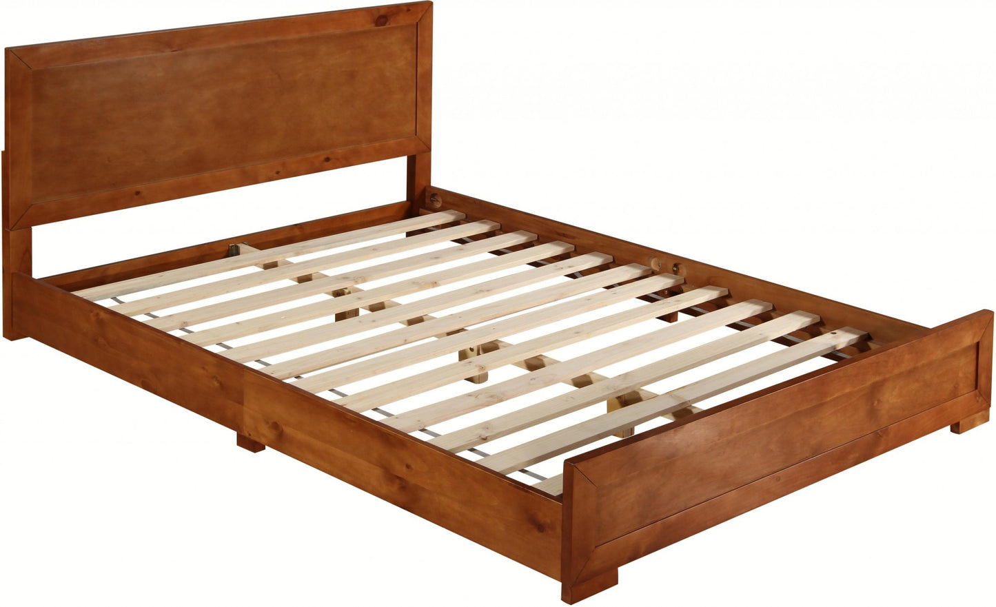 Cherry Wood Queen Platform Bed