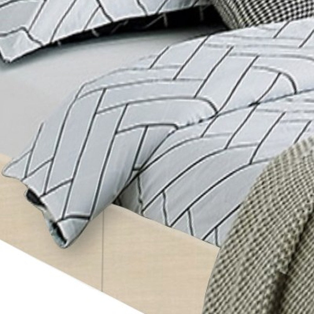 Beige Platform Full Bed