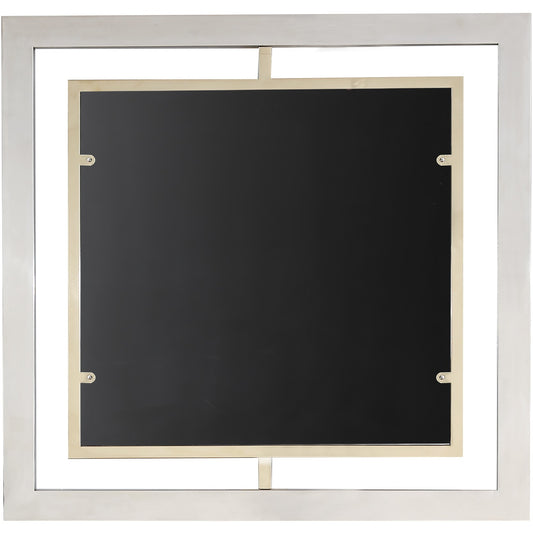 32" Gold Square Framed Accent Mirror