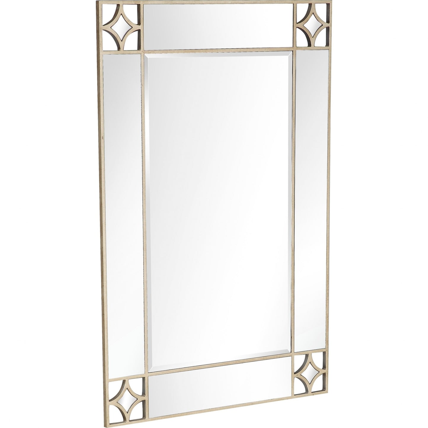 46" Champagne Framed Accent Mirror