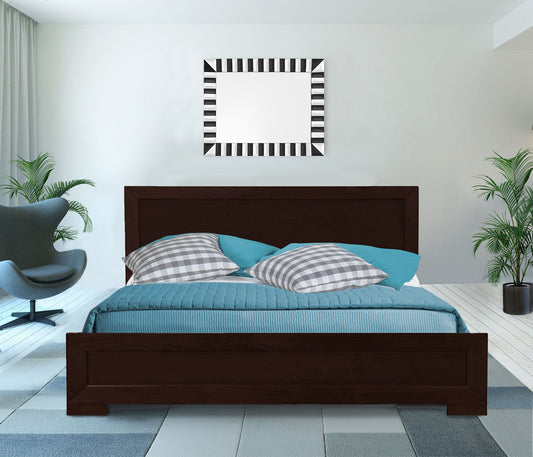 Espresso Wood Full Platform Bed