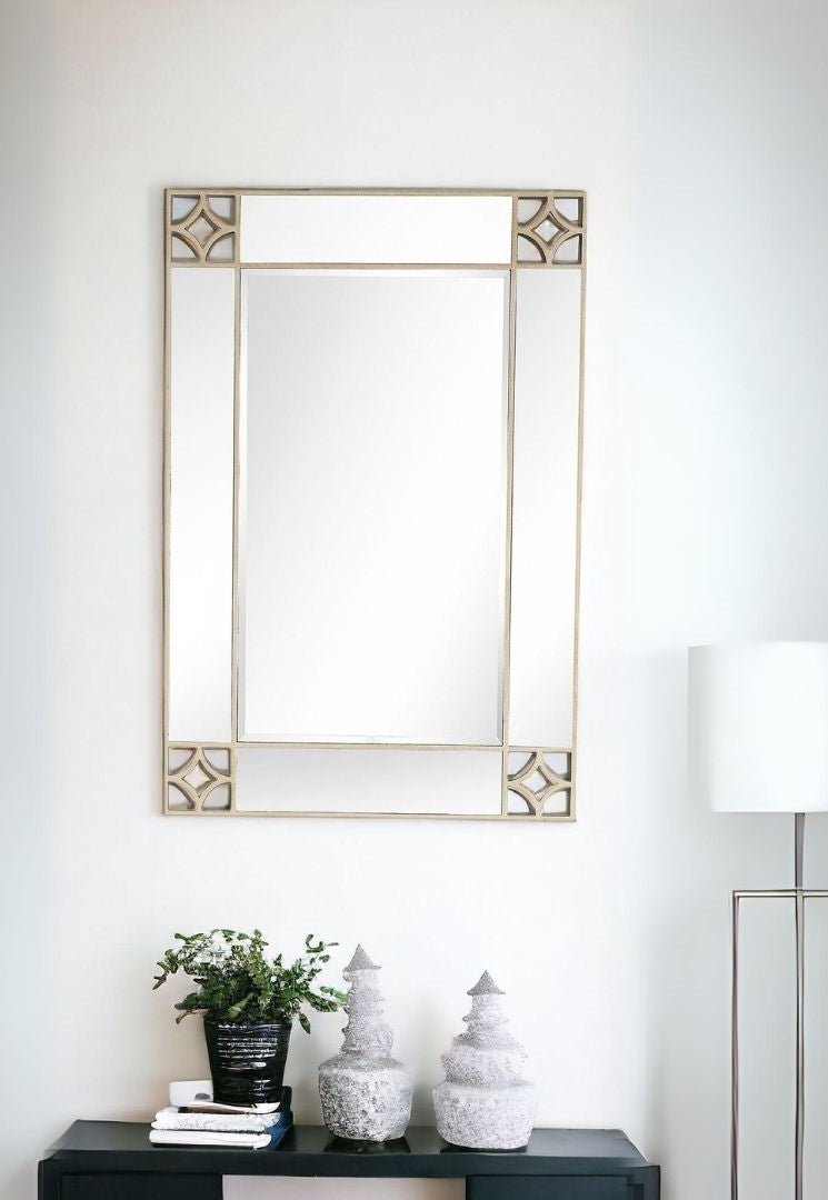 46" Champagne Framed Accent Mirror