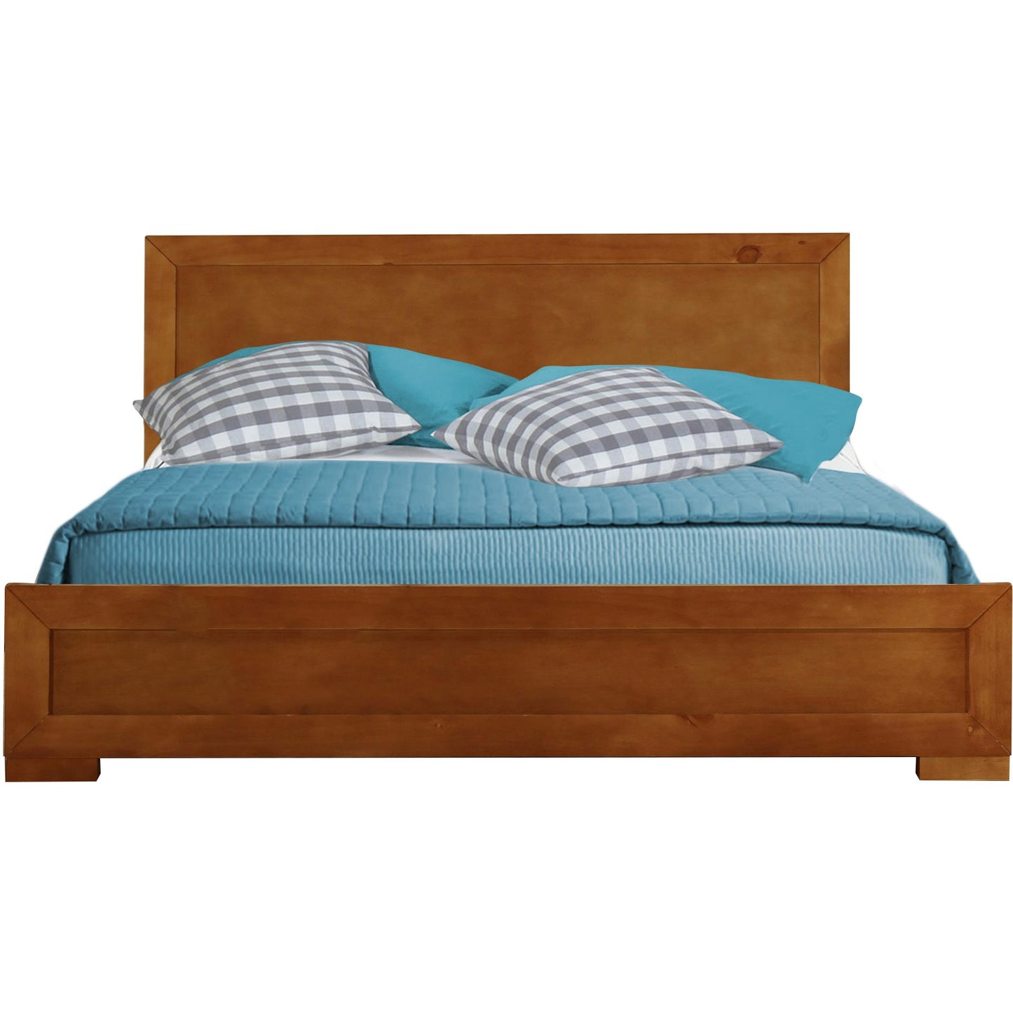 Oak Wood Full Platform Bed