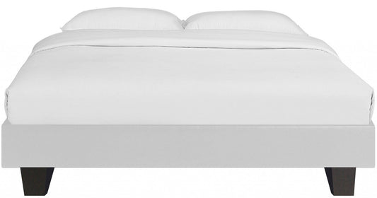 White Platform Queen Bed