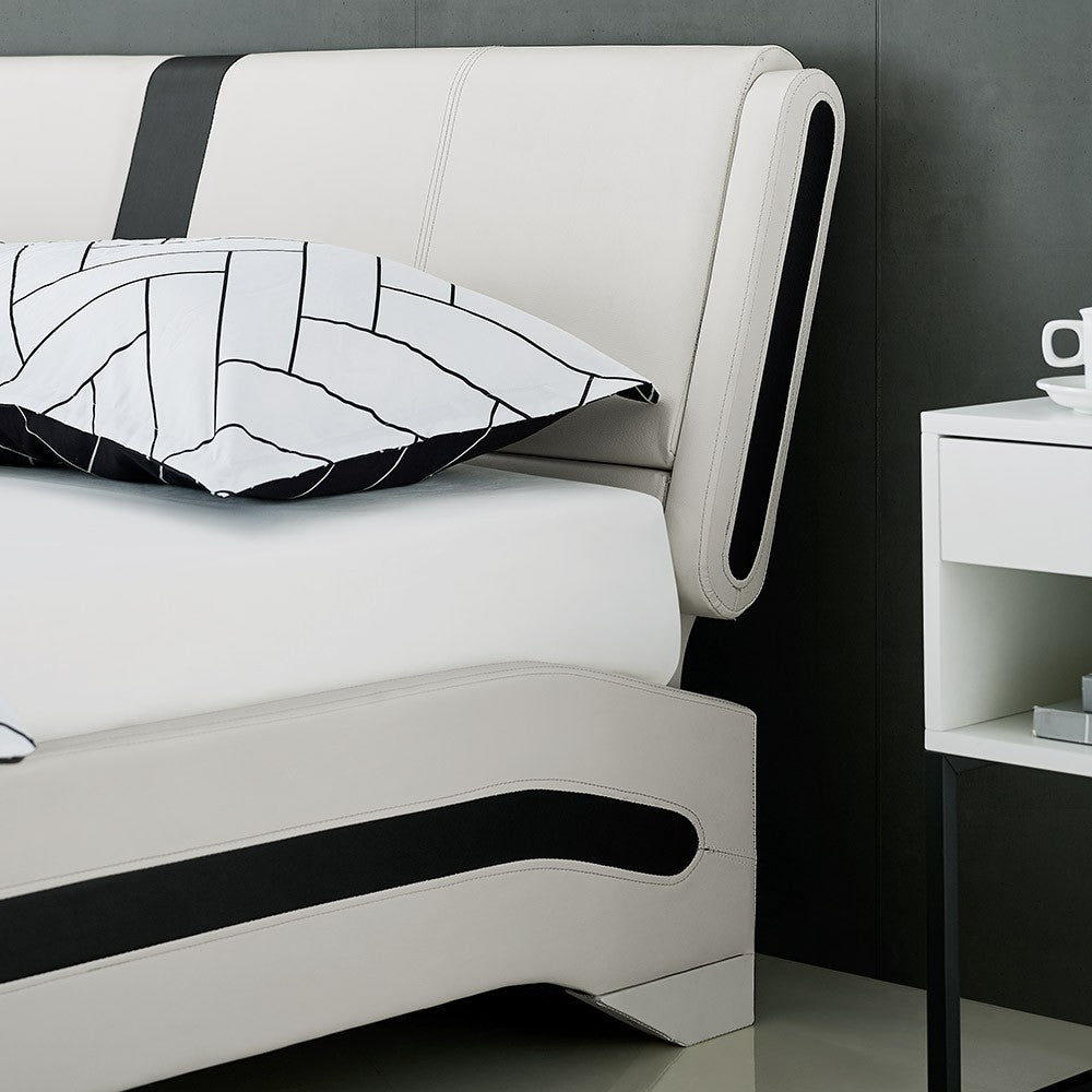 White Platform King Bed