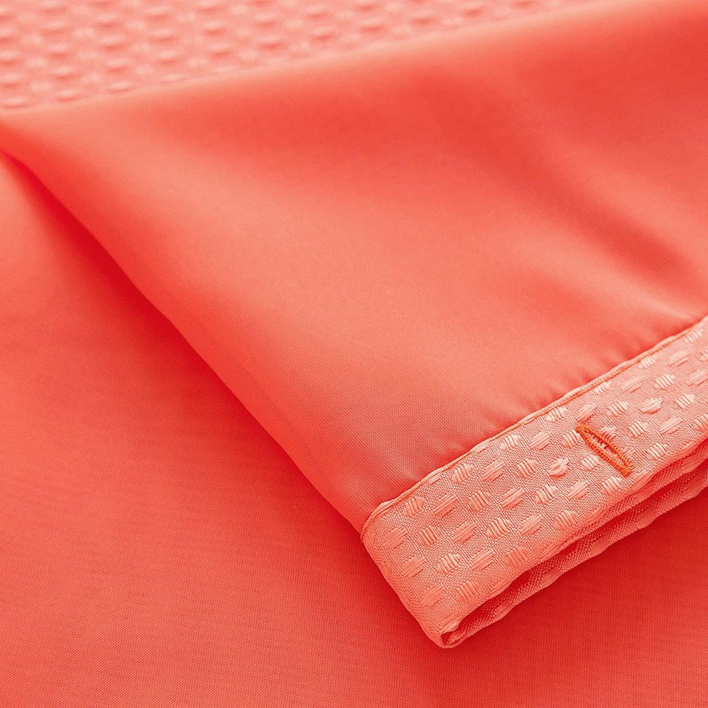 Coral Sheer and Grid Shower Curtain and Liner Set