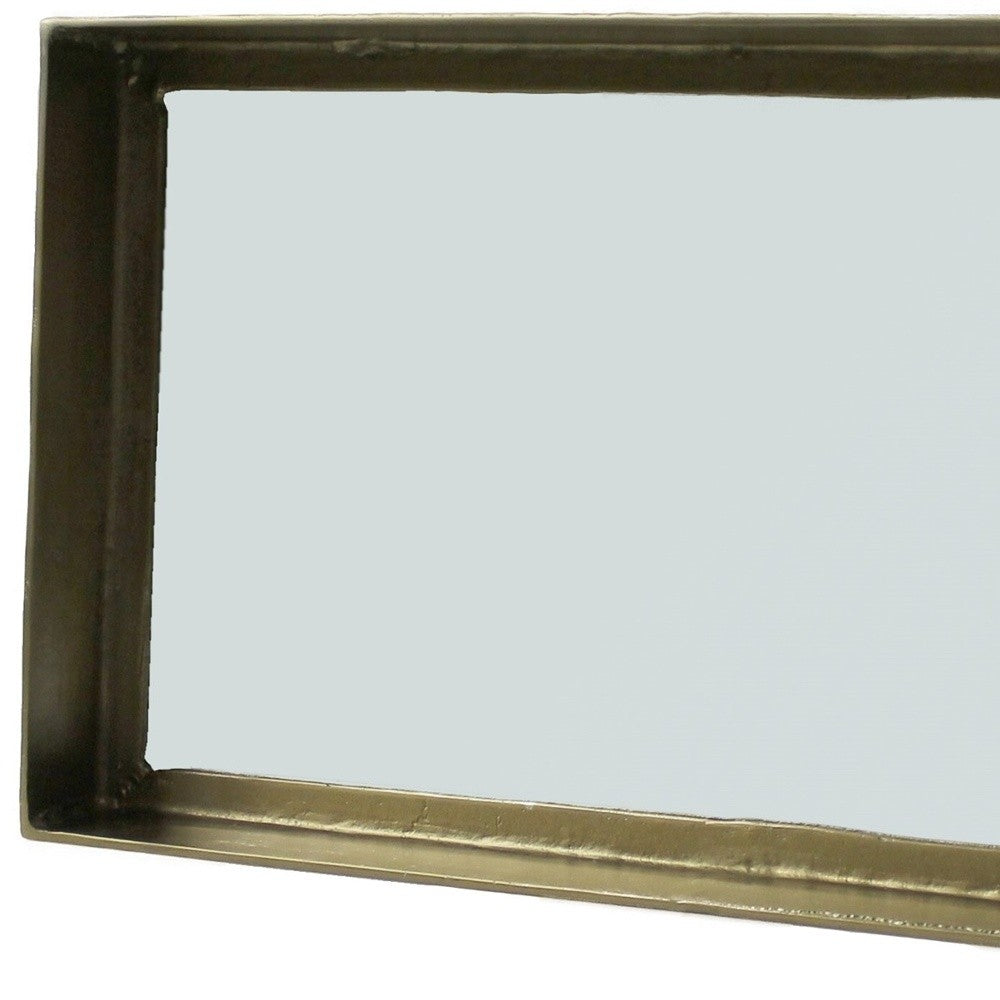 19" Gold Framed Accent Mirror