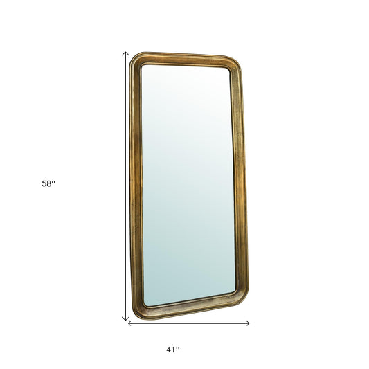 58" Gold Framed Accent Mirror