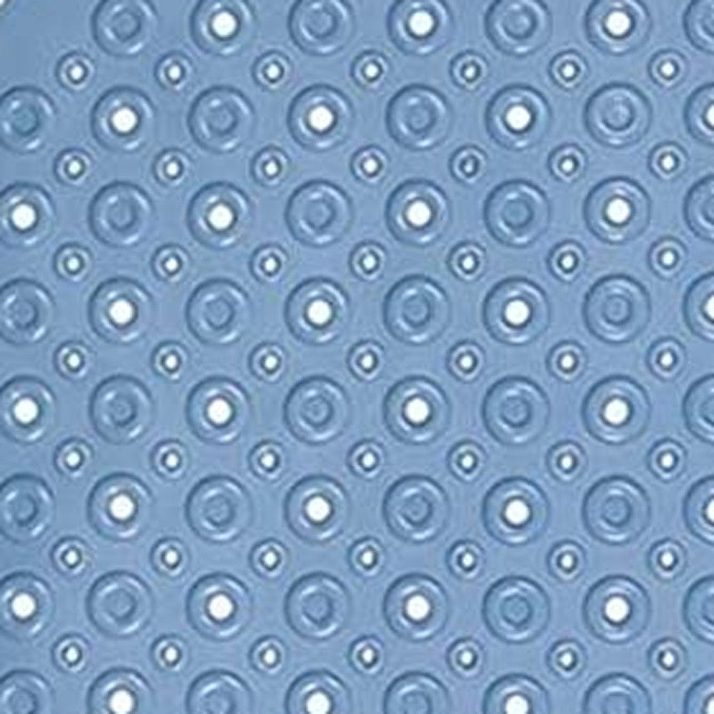 Blue Bubbles Drain Hole Bathrub Mat